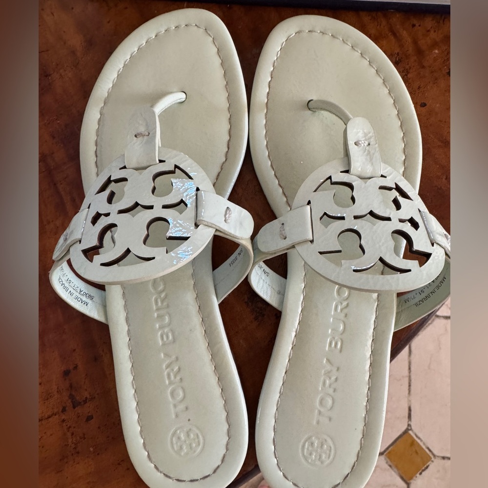 Tory Burch Mint Green Miller Sandals